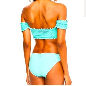 GUC Seafolly Havana Blue Bandeau Bikini Set